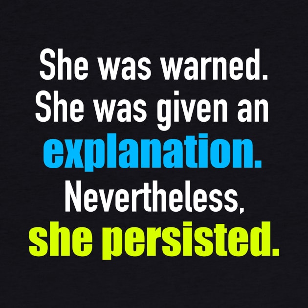 She Persisted Elizabeth Warren 2020 by epiclovedesigns